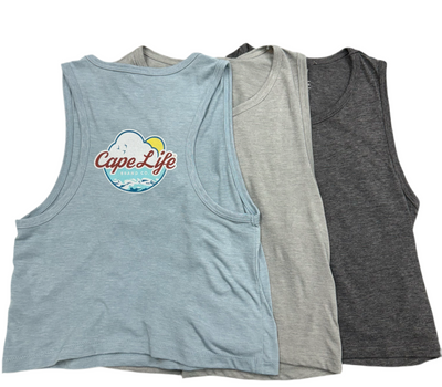 Cropped women’s tank vintage logo