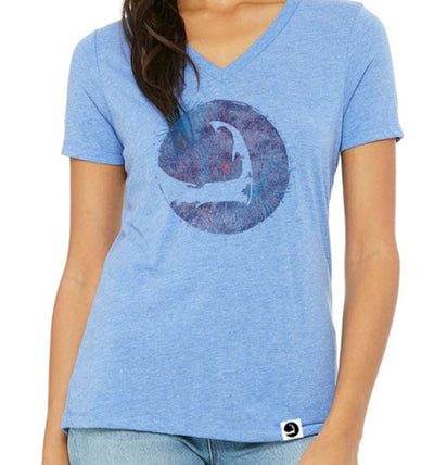 V-Neck Firework Tee