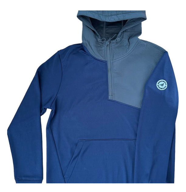 Cape Cod Golf Guys Navy-Charcoal 1/4 Zip Hoodie – Cape Life Brand Company