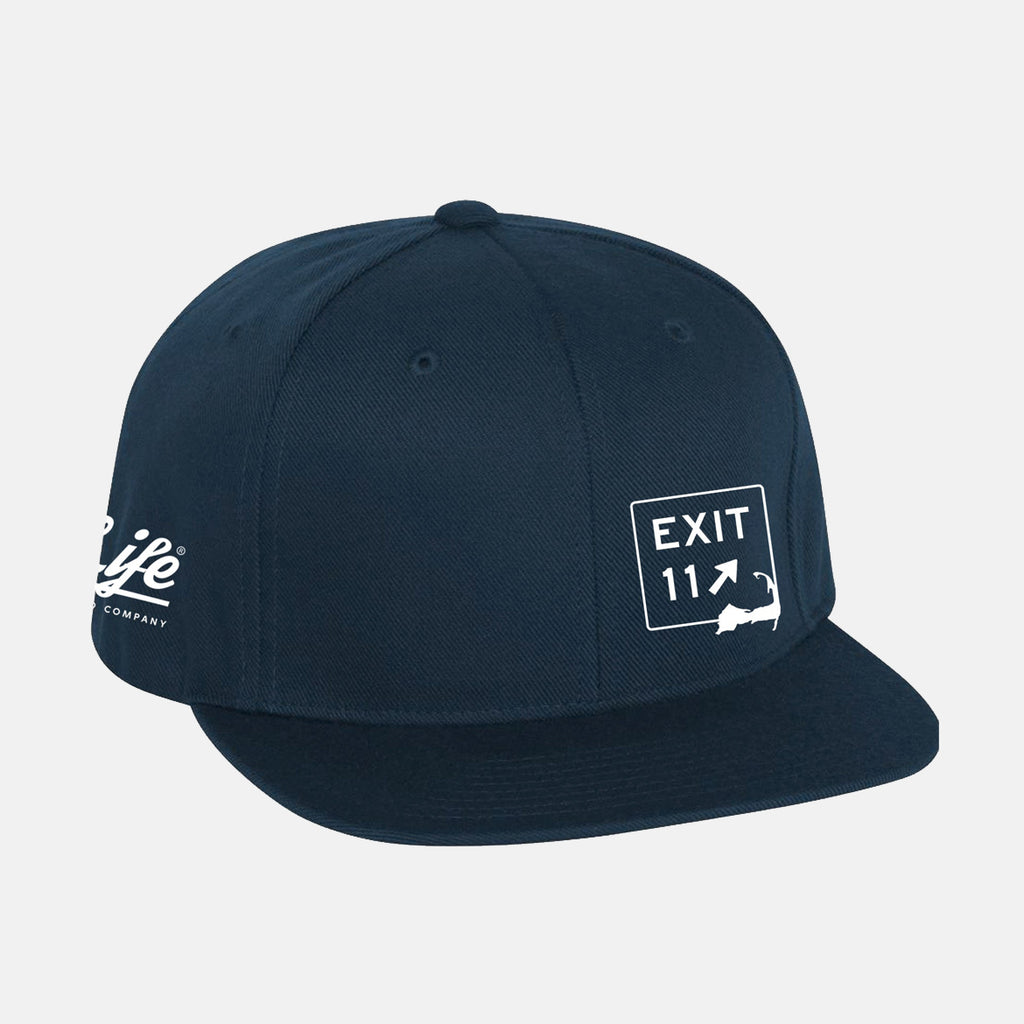Cape Life Brand / Brim Collaboration Exit Flat Life Cape Hat – Company Brand Merch